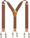 Cedrainy 6 Clips Y-Shaped Suspenders