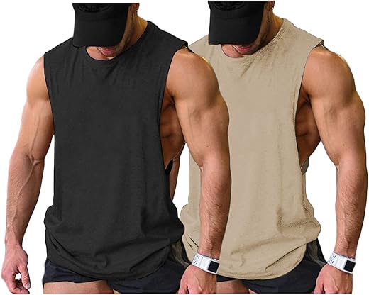 COOFANDY Men's 2 Pack Workout Tank Tops