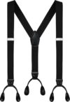 Moulen Y-Back Button End Elastic Adjustable Suspenders