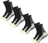 Yufree Men’s Anti Slip Soccer Grip Socks, 4 Pair