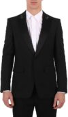 BURBERRY English Fit Embellished Mohair Wool Tuxedo Jacket