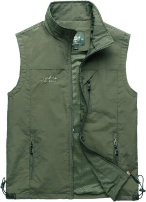 Hixiaohe Men’s Casual Lightweight Outdoor Vest
