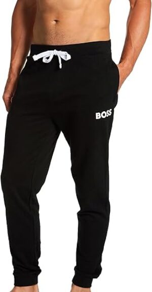 BOSS Men's Contrast Logo Cotton Jogger