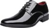 Bruno Marc Men’s Faux Patent Leather Tuxedo Shoes