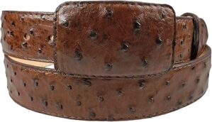 White Diamonds Boots Men's Genuine Ostrich Leather Belt