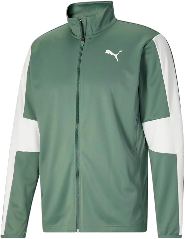 PUMA Men's Green Full-Zip Athletic Jacket