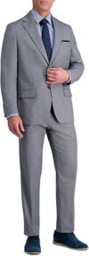 Haggar Men’s Grey Stretch Pattern Suit Separates