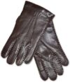 Brooks Brothers Men’s Leather Cashmere Winter Gloves