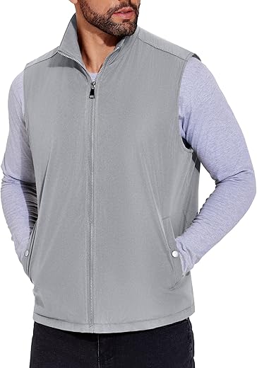 COOFANDY Men's Casual Lightweight Full-Zip Vest