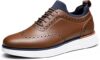 Bruno Marc Men’s MaxFlex Dress Wingtip Sneakers