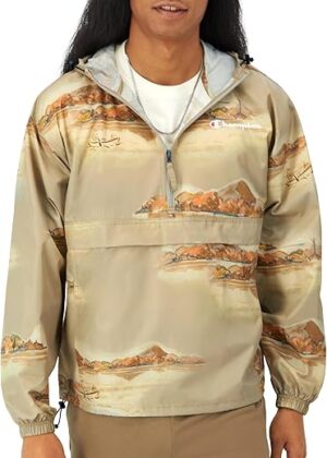 Champion Men’s Packable Wind and Water Resistant Jacket