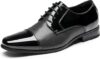 Bruno Marc Men’s Patent Tuxedo Dress Shoes