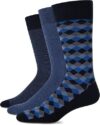 Cole Haan Men’s Dress Patterned Crew Socks