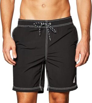 Nautica Men’s Quick Dry Logo Swim-Trunk