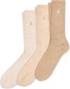 Polo Ralph Lauren Men’s Ribbed Casual Crew Socks