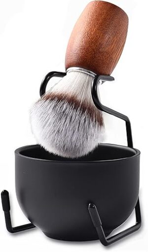 CRUCISRESIN Men's Shaving Brush Set, 3pcs