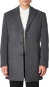 Calvin Klein Men’s Slim Fit Wool Overcoat