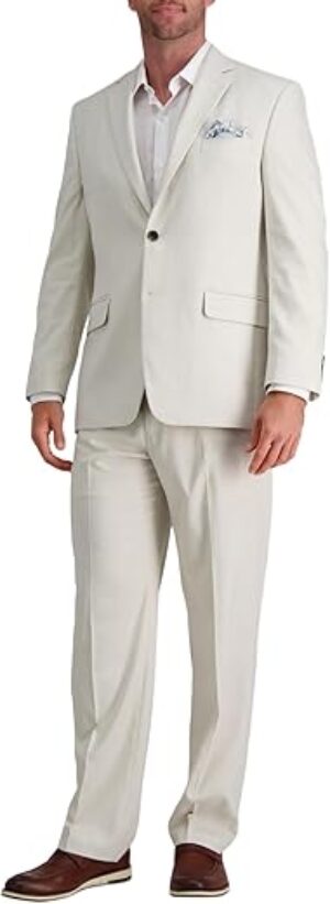 HAGGAR Men's Stretch Classic Fit Suit Separates