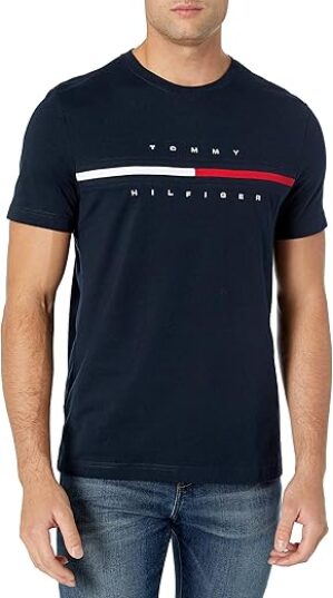 Tommy Hilfiger Men’s Stripe Graphic T-Shirt