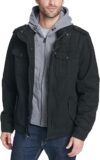 Levi’s Men’s Washed Cotton Hooded Military Jacket