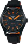 SEIKO Men’s Watch, Black Strap, Blue Dial