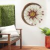 Deco 79 Metal Sun Moon Wall Sculpture, Copper