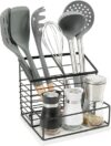 Jeasor Metal Utensil Holder with Shakers