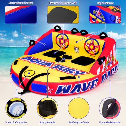 MewVeer Inflatable Towable Tube for Boating - Image 3