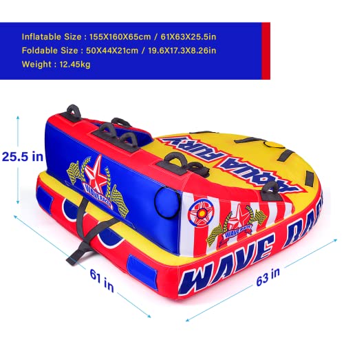 MewVeer Inflatable Towable Tube for Boating - Image 2