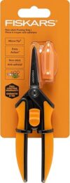 Fiskars Micro-Tip Pruning Snips, 6″ Garden Shears