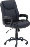 Amazon Basics Mid-Back Padded Office Desk Chair, Black