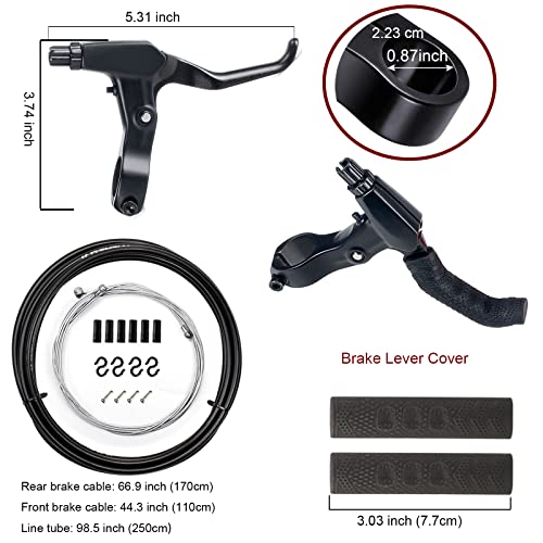 Mimoke Bike Brake Set with Cables and Levers - Image 2