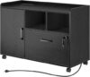 Rolanstar Mobile Filing Cabinet with Charging Station