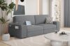 Yaheetech Modern 2-Seater Corduroy Sofa with USB