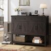 HOSTACK Modern Farmhouse Buffet Cabinet with Storage