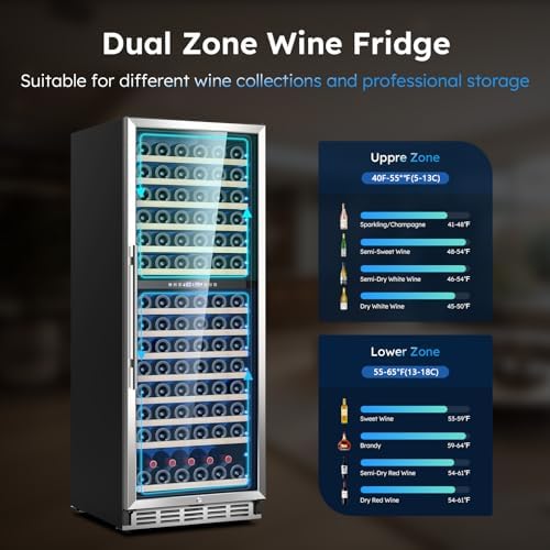 Mojgar 24-inch Dual Zone Wine Refrigerator - Image 2