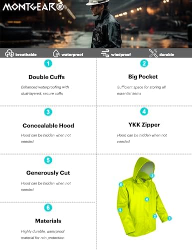 MontGear Pro Rain Versatile Stretch Jacket and Bib Pants - Image 3