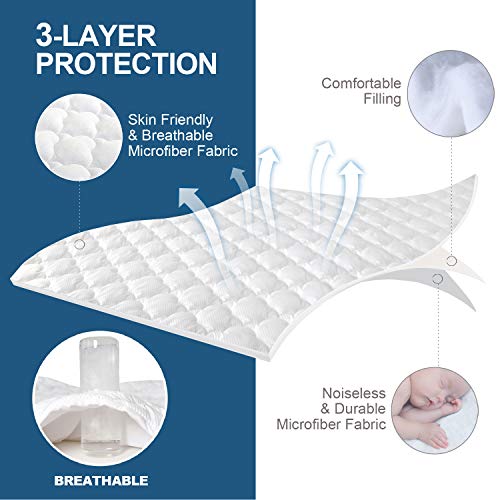 Moonsea Extra Thick Quilted Queen Mattress Pad - Image 3