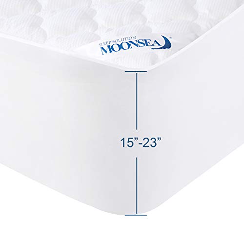 Moonsea Extra Thick Quilted Queen Mattress Pad - Image 5