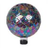 Alpine Corporation Mosaic Peacock Gazing Ball, 12″ Multicolor