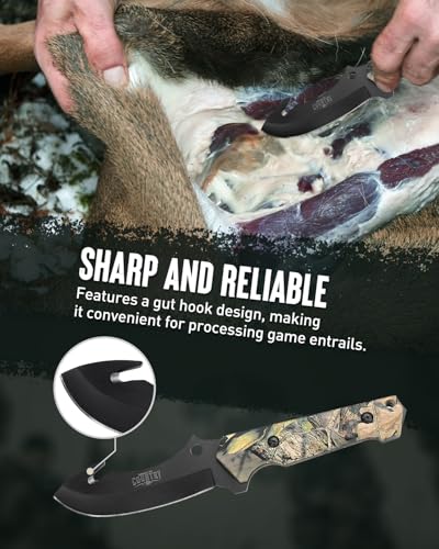 Mossy Oak Fixed Blade Hunting Knife Set, 2 Piece - Image 3