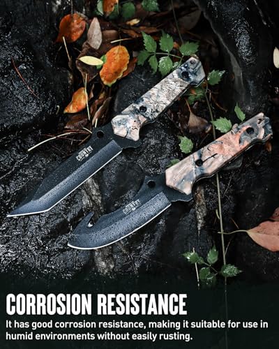 Mossy Oak Fixed Blade Hunting Knife Set, 2 Piece - Image 4