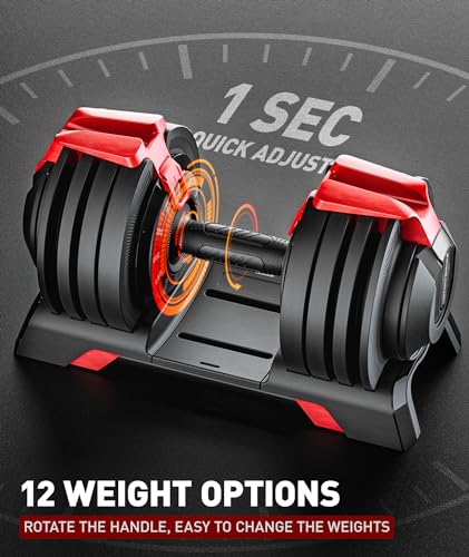 Motion Space Adjustable 52.5/54LBS Dumbbell with Non-slip Handle - Image 3