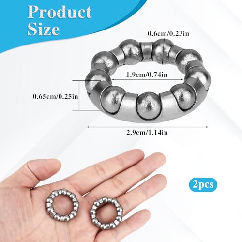 Mozeat Lens Stainless Steel Bike Crank Bearings 4Pcs - Image 2