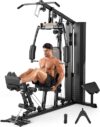 FEIERDUN Multi-Functional Home Gym with Weight Stack