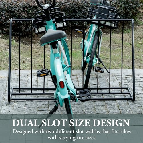 MyGift Freestanding Double-Sided 6-Bike Storage Rack - Image 3
