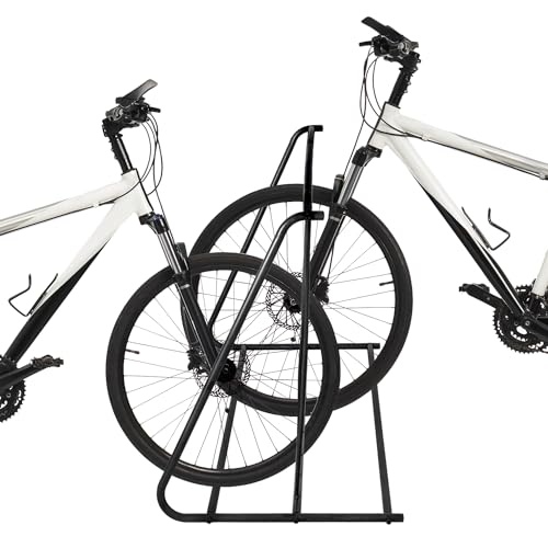 MyGift Freestanding Double-Sided 6-Bike Storage Rack - Image 4