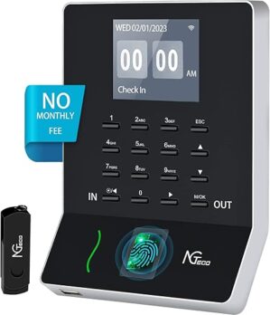 NGTeco Biometric Fingerprint Time Clock