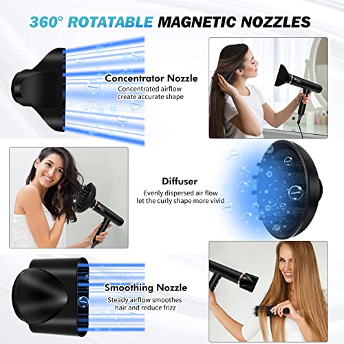 Nicebay Ionic Hair Dryer, 110000RPM Professional - Image 4
