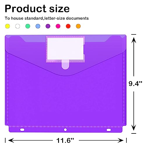 Nicecho 24 Pack Heavyweight 3-Ring Binder Pockets - Image 4